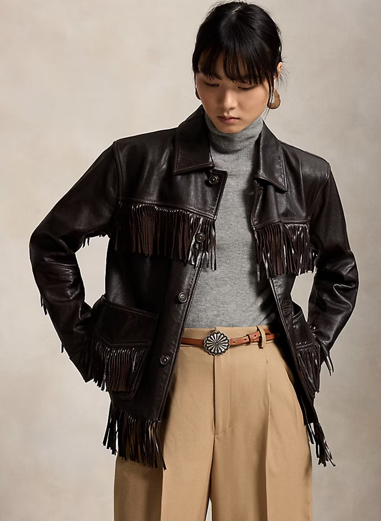 Fringe-Trim-Leather-Jackets